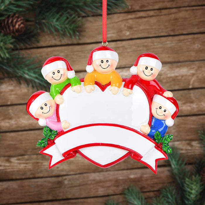 Family Christmas Ornament, Custom Names & Year 61674 - WholesaleOrnaments