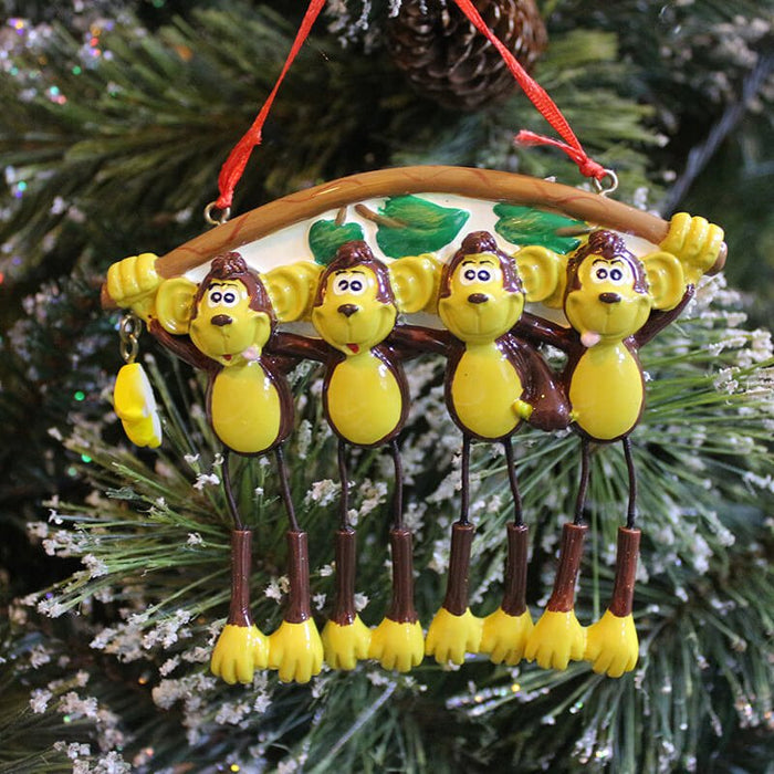 Family Christmas Ornament - Monkey Family 61453 - WholesaleOrnaments