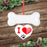 Love Bone Pet Christmas Ornament, Custom Name 61622 - WholesaleOrnaments