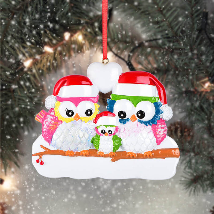 Owl Of Family Christmas Ornament 61535 - WholesaleOrnaments