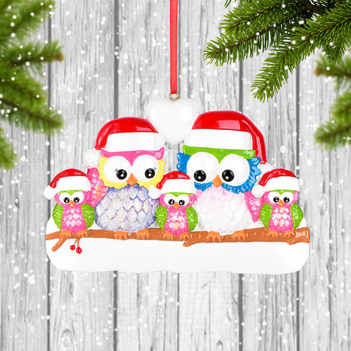 Owl Of Family Christmas Ornament 61535 - WholesaleOrnaments