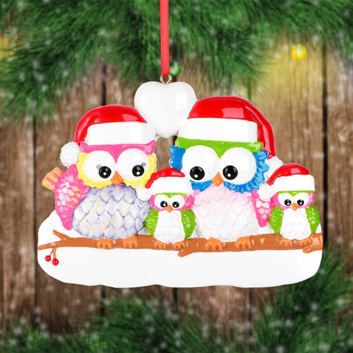 Owl Of Family Christmas Ornament 61535 - WholesaleOrnaments