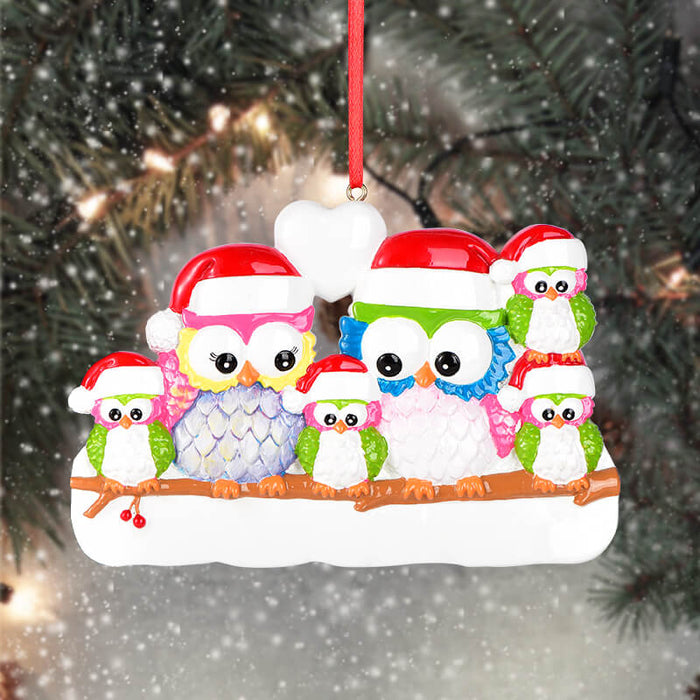 Owl Of Family Christmas Ornament 61535 - WholesaleOrnaments