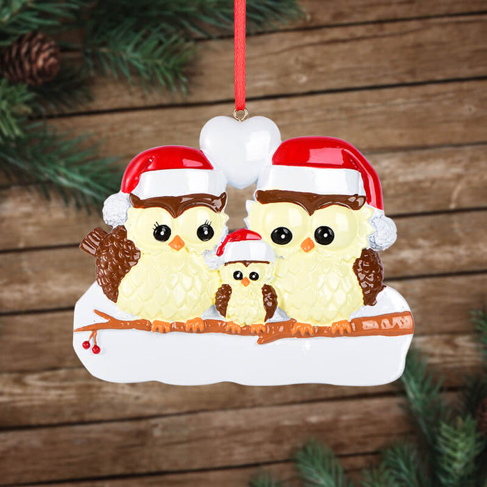 Owl Of Family Christmas Ornament 61537 - WholesaleOrnaments