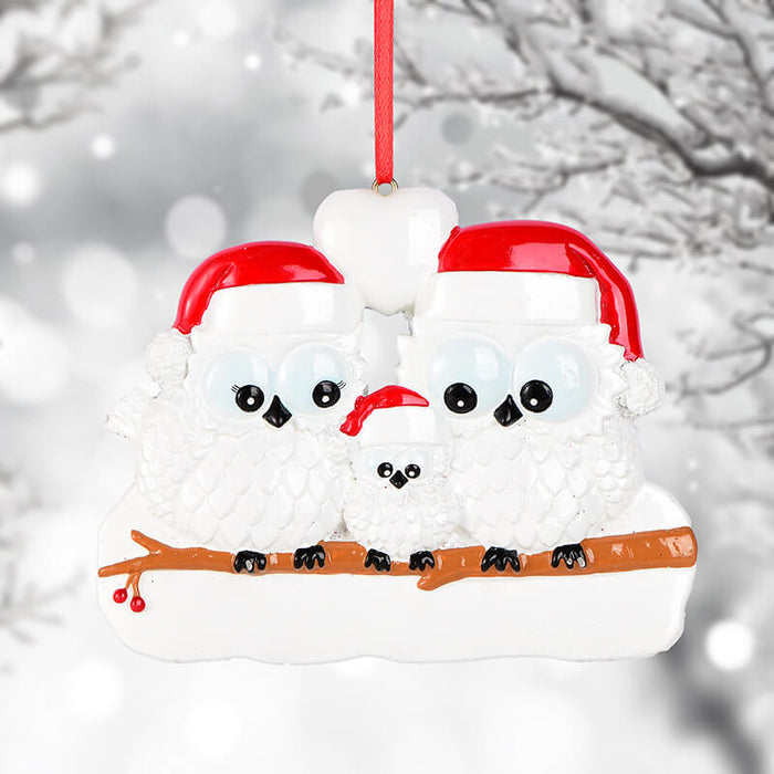 Owl Of Family Christmas Ornament 61541 - WholesaleOrnaments