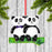 Panda Family Christmas Ornament, Custom Names 61672 - WholesaleOrnaments