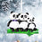 Panda Family Christmas Ornament, Custom Names 61672 - WholesaleOrnaments