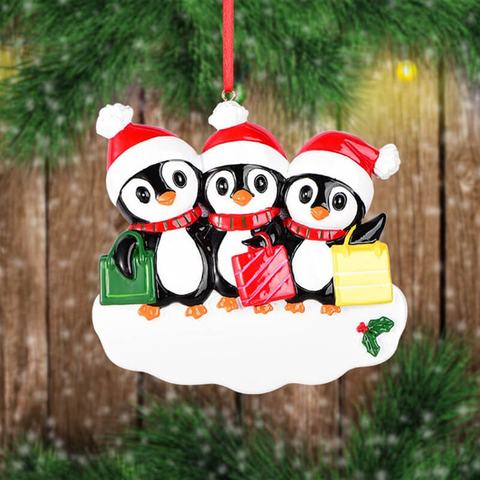 Penguin Of Family Christmas Ornament 61530 - WholesaleOrnaments