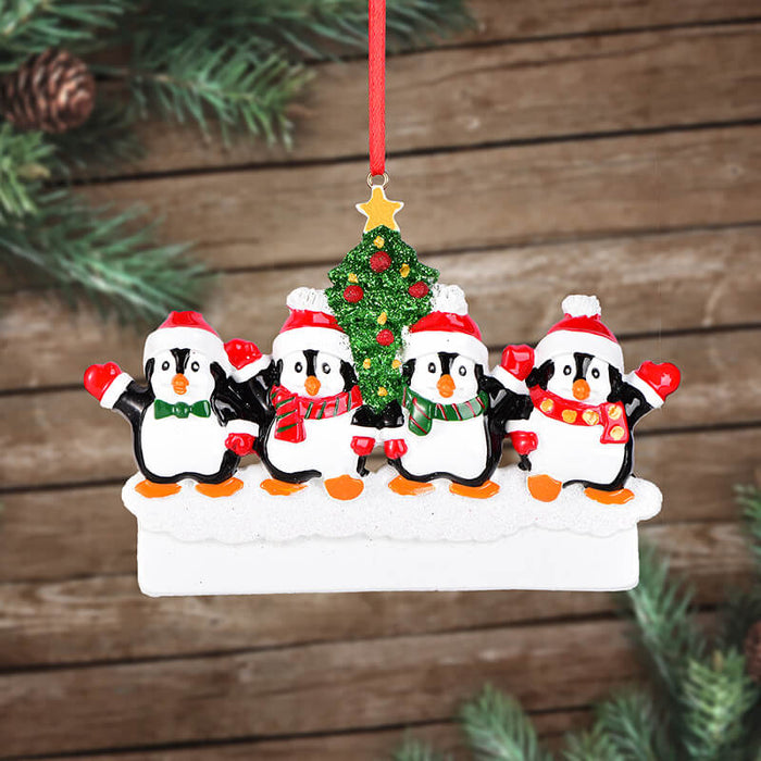 Penguin Of Family Christmas Ornament 61531 - WholesaleOrnaments