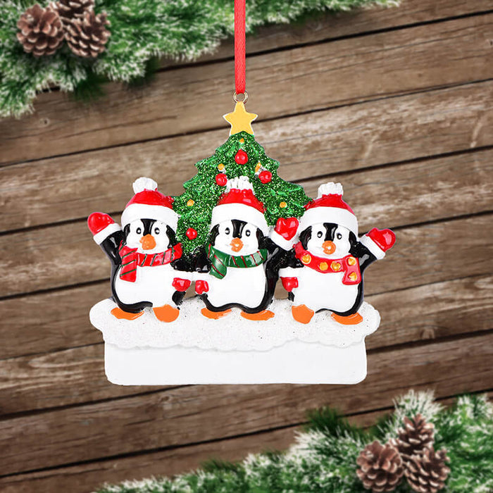 Penguin Of Family Christmas Ornament 61531 - WholesaleOrnaments