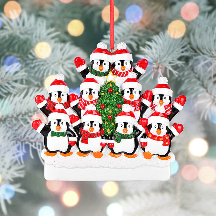 Penguin Of Family Christmas Ornament 61531 - WholesaleOrnaments