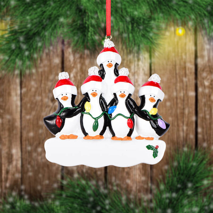Penguin Of Family Christmas Ornament 61532 - WholesaleOrnaments