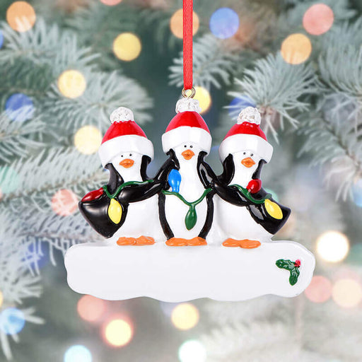 Penguin Of Family Christmas Ornament 61532 - WholesaleOrnaments