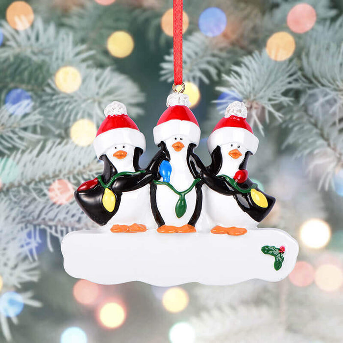 Penguin Of Family Christmas Ornament 61532 - WholesaleOrnaments