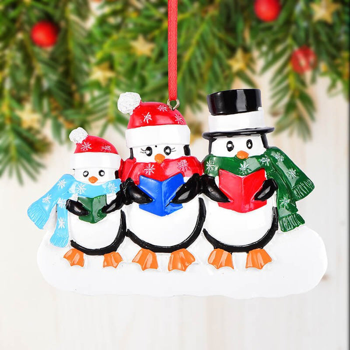 Penguin Of Family Christmas Ornament 61533 - WholesaleOrnaments