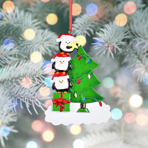 Penguin Of Family Christmas Ornament 61550 - WholesaleOrnaments