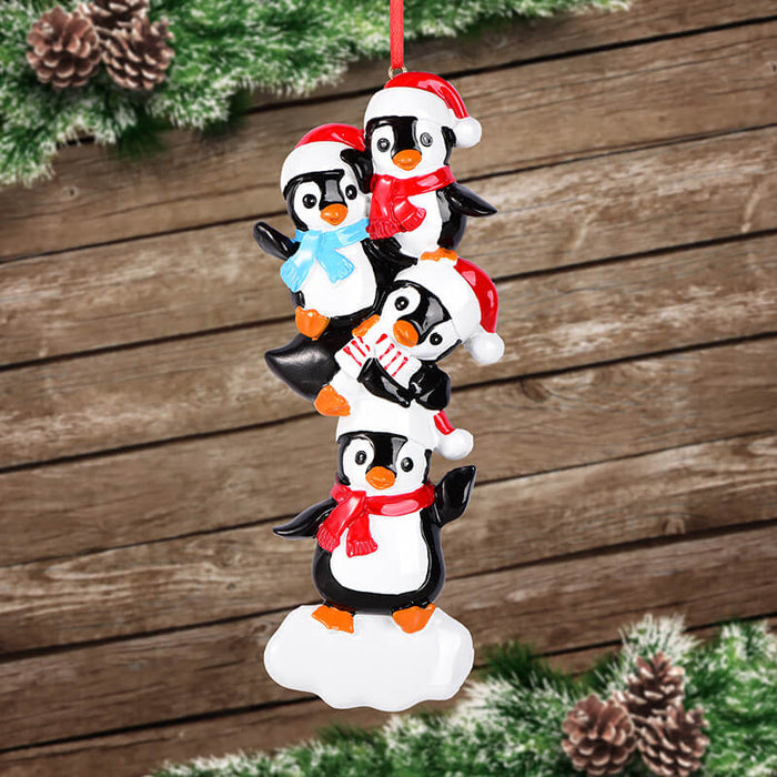 Penguin Of Family Christmas Ornament 61551 - WholesaleOrnaments