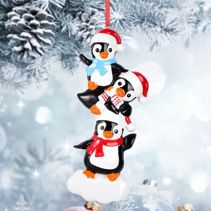 Penguin Of Family Christmas Ornament 61551 - WholesaleOrnaments