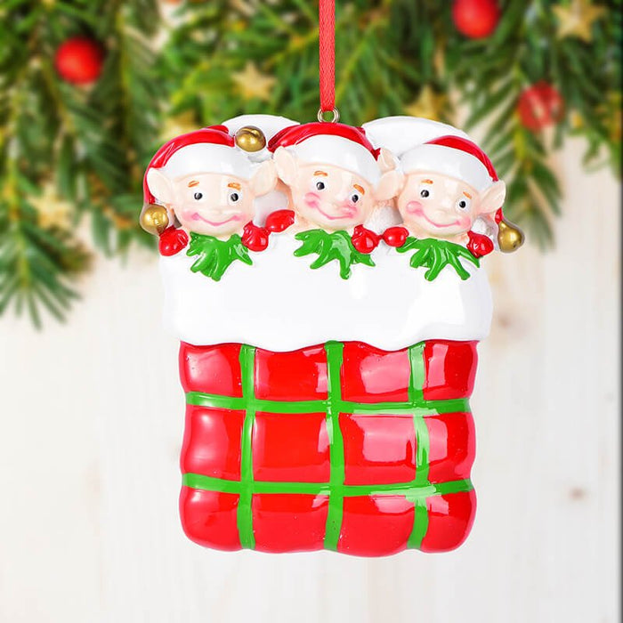 Personalized Family Christmas Ornament 61557 - WholesaleOrnaments