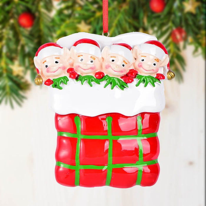 Personalized Family Christmas Ornament 61557 - WholesaleOrnaments