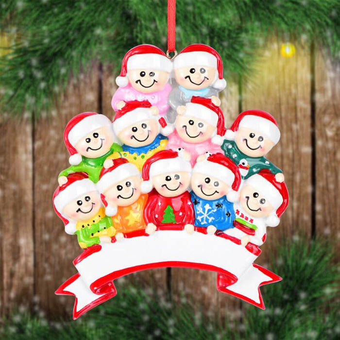 Personalized Family Christmas Ornament 61559 - WholesaleOrnaments