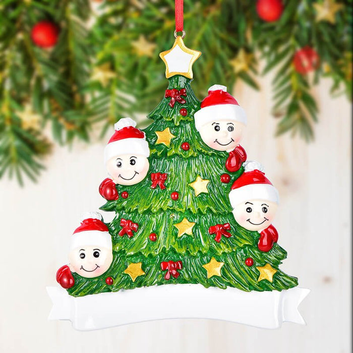Personalized Resin Christmas Tree Of Family Christmas Ornament | WS6213 - WholesaleOrnaments