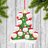Personalized Resin Christmas Tree Of Family Christmas Ornament | WS6213 - WholesaleOrnaments