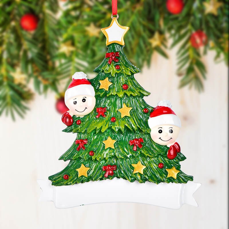 Personalized Resin Christmas Tree Of Family Christmas Ornament | WS6213 - WholesaleOrnaments