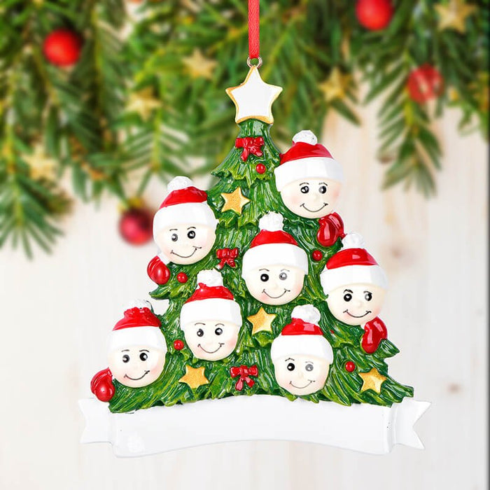 Personalized Resin Christmas Tree Of Family Christmas Ornament | WS6213 - WholesaleOrnaments