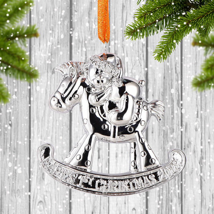 Plating baby horse Of Personalized Christmas ornament 61662 - WholesaleOrnaments