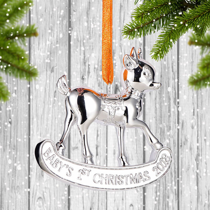 Plating baby horse Of Personalized Christmas ornament 61662 - WholesaleOrnaments