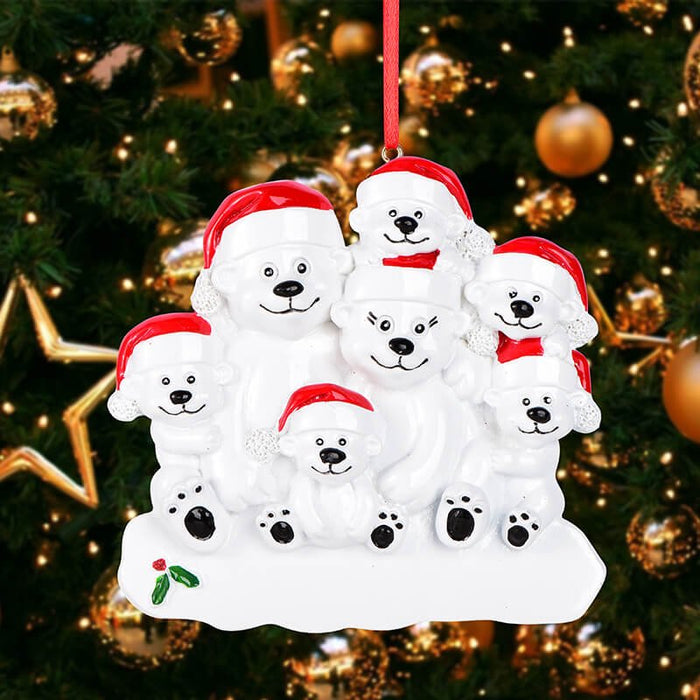 Polar bear Of Family Christmas Ornament 61542 - WholesaleOrnaments