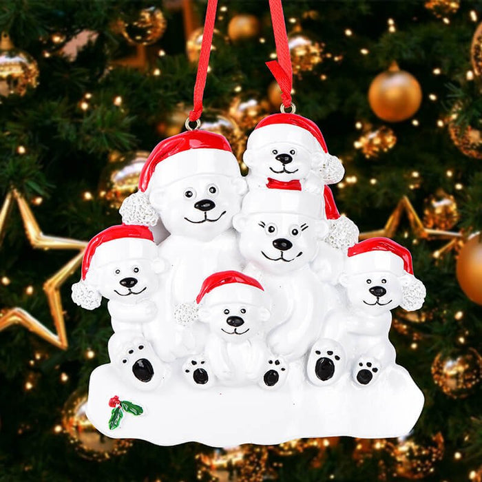 Polar bear Of Family Christmas Ornament 61542 - WholesaleOrnaments