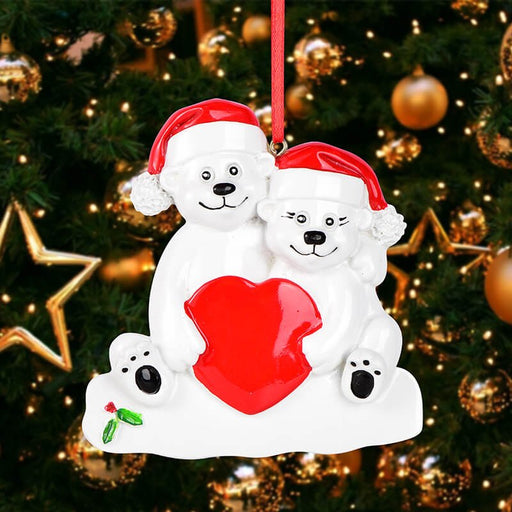 Polar bear Of Family Christmas Ornament 61542 - WholesaleOrnaments