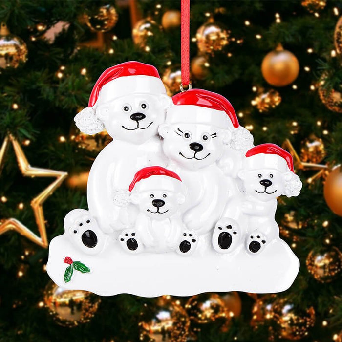 Polar bear Of Family Christmas Ornament 61542 - WholesaleOrnaments