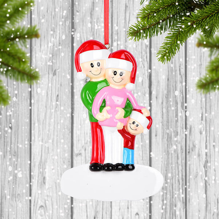 Pregnant Couple Of Family Christmas Ornament 61564 - WholesaleOrnaments