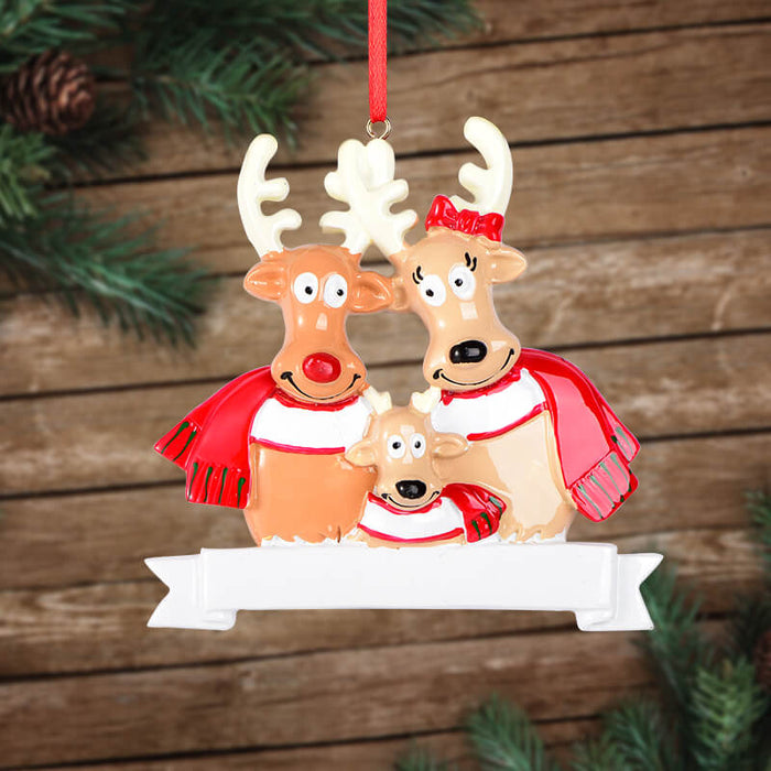Reindeer Of Family Christmas Ornament 61538 - WholesaleOrnaments