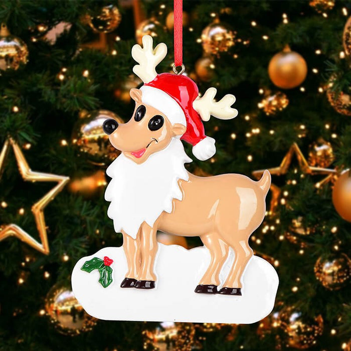 Rudolph Reindeer Christmas Ornament, Custom Name 61653 - WholesaleOrnaments