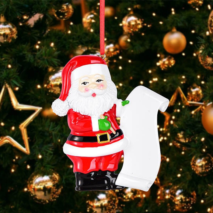 Santa Claus Christmas Ornament, Custom Name & Year 61648 - WholesaleOrnaments