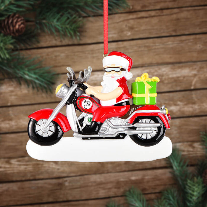 Skiing Santa Claus Christmas Ornament, Add a Name 61620 - WholesaleOrnaments