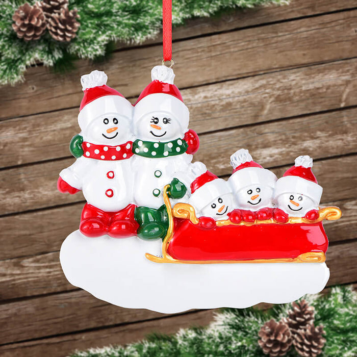 Smow Man Of Family Christmas Ornament 61562 - WholesaleOrnaments