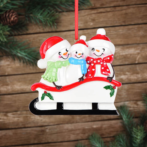Snow Man Of Family Christmas Ornament 61563 - WholesaleOrnaments