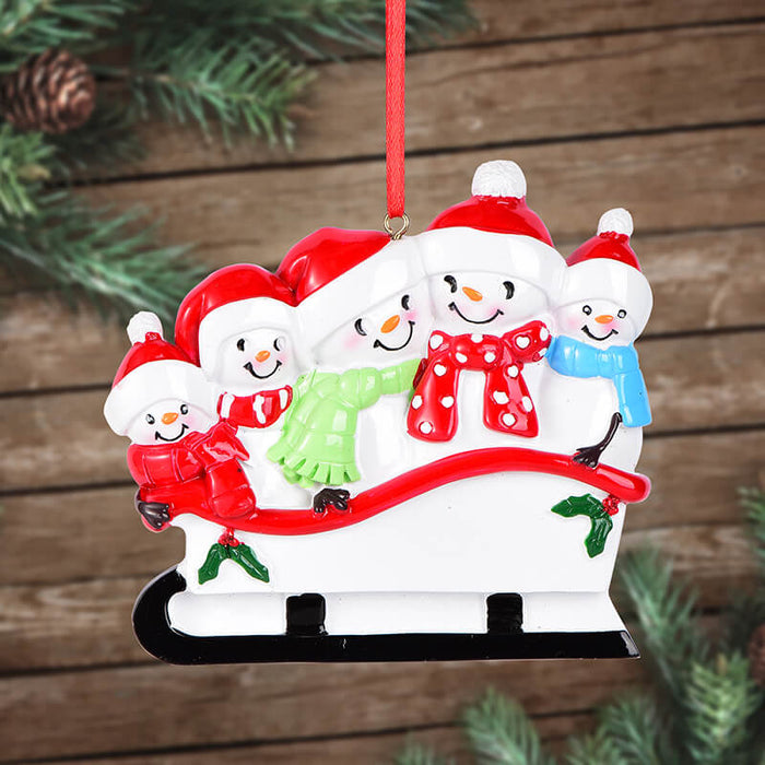 Snow Man Of Family Christmas Ornament 61563 - WholesaleOrnaments