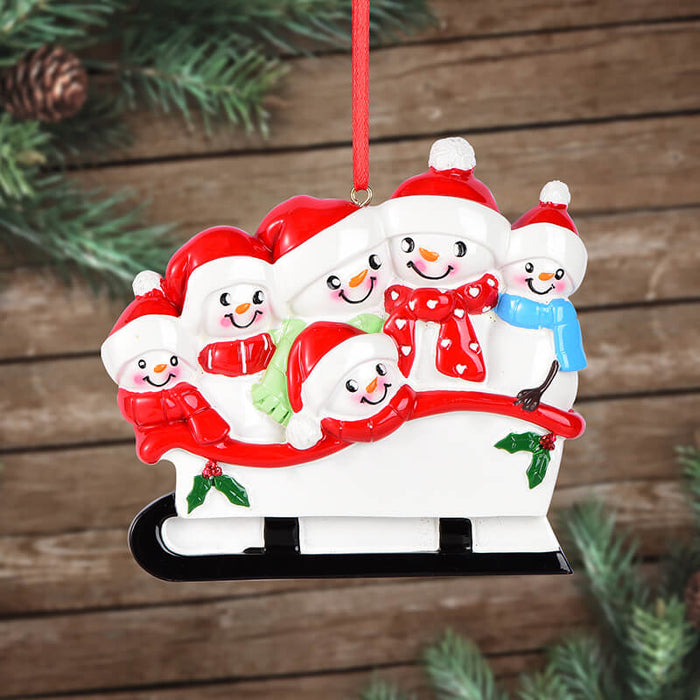 Snow Man Of Family Christmas Ornament 61563 - WholesaleOrnaments
