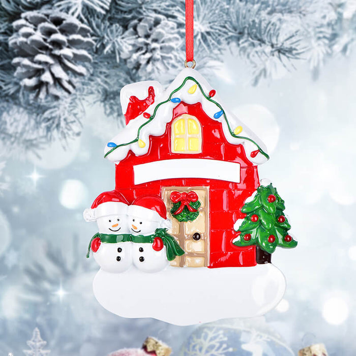 Snowman Christmas Ornament, Custom Name & Year 61661 - WholesaleOrnaments
