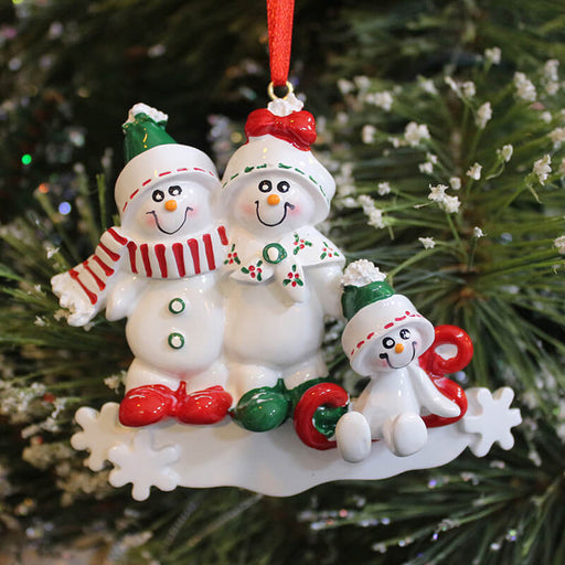 Snowman Of Family Christmas Ornament 61423 - WholesaleOrnaments