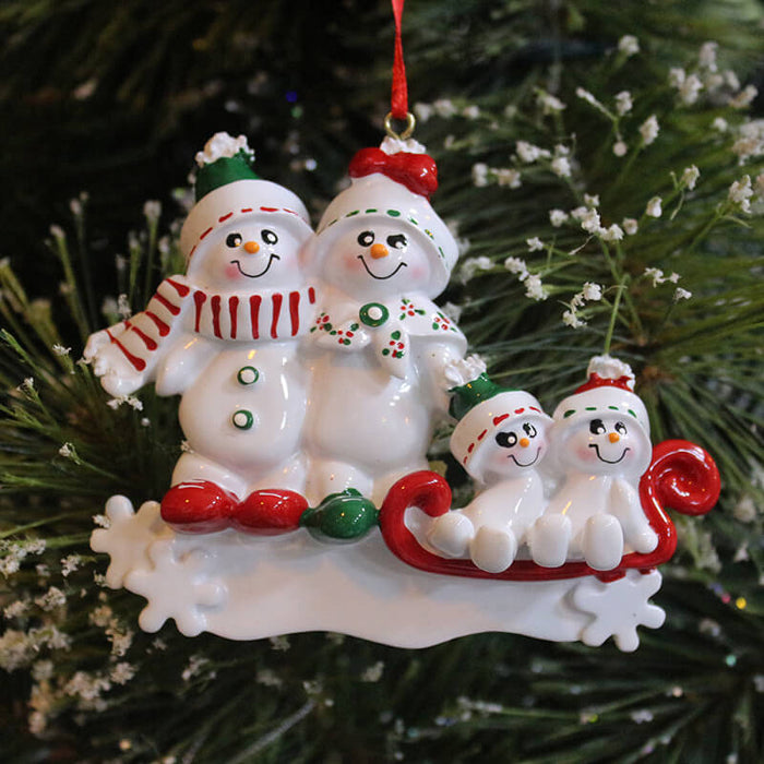 Snowman Of Family Christmas Ornament 61423 - WholesaleOrnaments