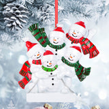 Snowman Of Personalized Family Christmas Ornament 61558 - WholesaleOrnaments