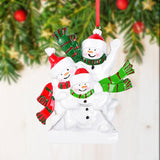 Snowman Of Personalized Family Christmas Ornament 61558 - WholesaleOrnaments