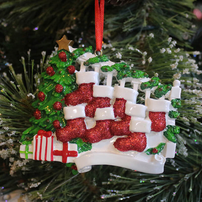 Sock Of Family Christmas Ornament 61421 - WholesaleOrnaments